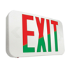 APX7RG - Led Exit White Red/Green LTR Self Powered Uni Face - Image 2