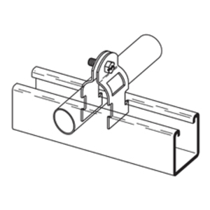 B2213PA2 - BLTD 2" Zinc Plated Pre-Assembled Unv Pipe Clamp - Image 2