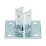 B280GRN - Post Base 1 5/8"""" X 1 5/8"""" CHNL, 6"""" X 6""