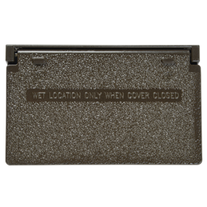 CA26BRH - 1G Wallplate Horizontal Decor Cover Bronze