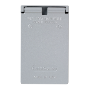 CA7GV - 1G Wallplate Vertical SGL Recp Cover