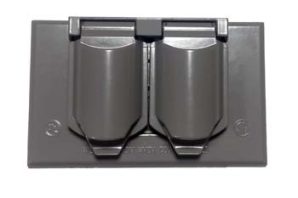 CA8GH - Horizontal Duplex Cover Wallplate