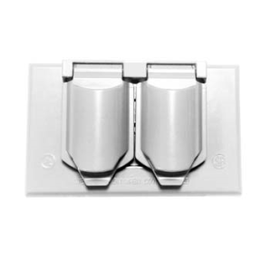 CA8WH - 1G Wallplate Horizontal Duplex Cover WH