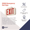 EXRGELM6 - Led Exit Red/Green Switchable W/Backup Battery - Image 2
