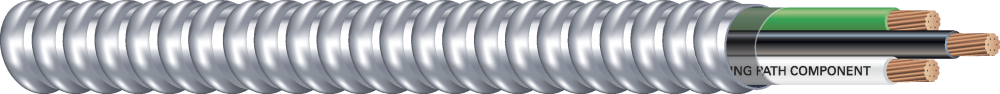 MC122STBKWH - 12/2 WG MC STR BK/WH/GN Alu Armor 250' - Image 3