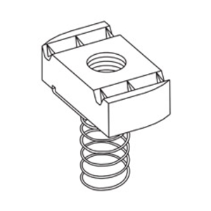 N224ZN - BLTF 1/4" Spring Nut - Image 3