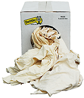 RGZ5 - 5 LB Box New White Knit Rags