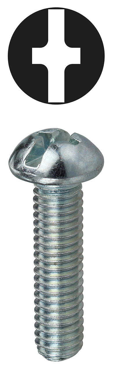 RMC6321 - #6-32 X 1'' Phil/Slot RH Machine Screw - Image 3