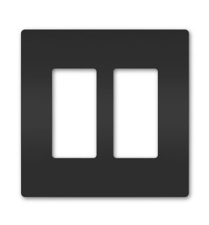 RWP262BK - 2G Radiant Screwless Wallplate BK