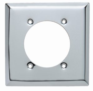 S3863C - Smooth Chrome 2G Power Outlet 2.468"