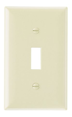SP1I - Plastic Wallplate 1G Toggle W/Out Line Iv