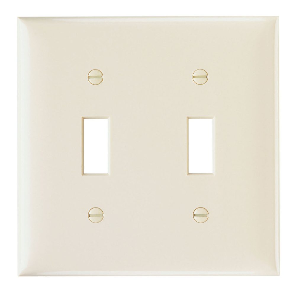 SP2LA - Smooth Wallplate 2G 2 Toggle La
