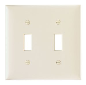 SP2LA - Smooth Wallplate 2G 2 Toggle La