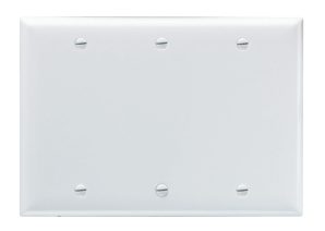 SP33W - Smooth Wallplate 3G Blank Box MT WH