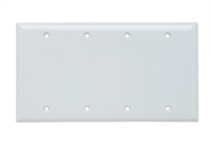 SP43W - Smooth Wallplate 4G Blank Box MT