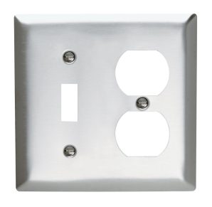 SS18 - Smooth 302SS 2G 1 Toggle 1 Duplex