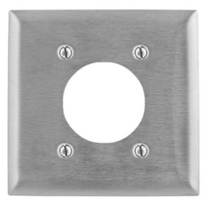 SS703 - Wallplate, 2-G, 2.15", 4 Bolt, SS