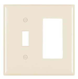 TP126LA - Trademaster Wallplate 2G 1 Toggle 1 Decor La