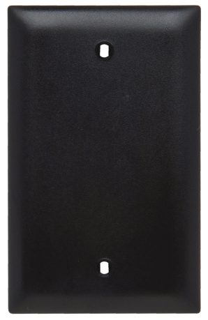 TP13BK - Trademaster Wallplate 1G 1 Blank Box MT BK