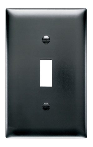 TP1BK - Trademaster Wallplate 1G 1 Toggle BK