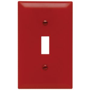 TP1RED - Trademaster Wallplate 1G 1 Toggle RD