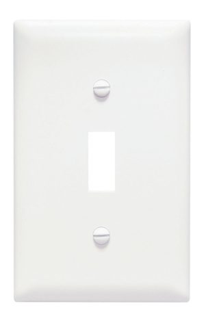 TP1W - Trademaster Wallplate 1G 1 Toggle WH