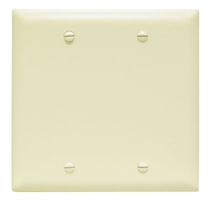 TP23I - Trademaster Wallplate 2G Blank Box Mount Iv