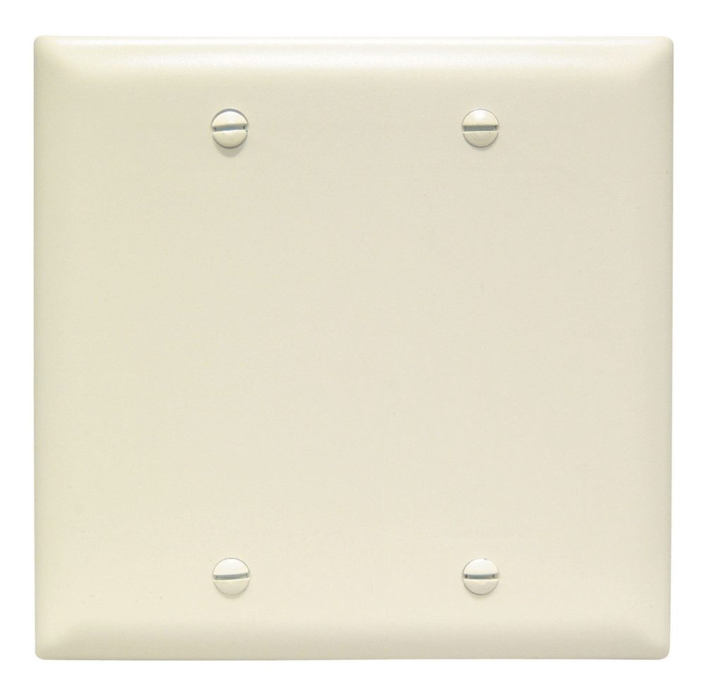 TP23LA - Trademaster Wallplate 2G Blank Box Mount La