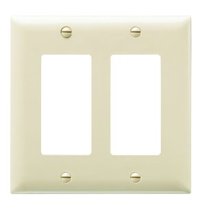 TP262I - Trademaster Wallplate 2G 2 Decor Iv