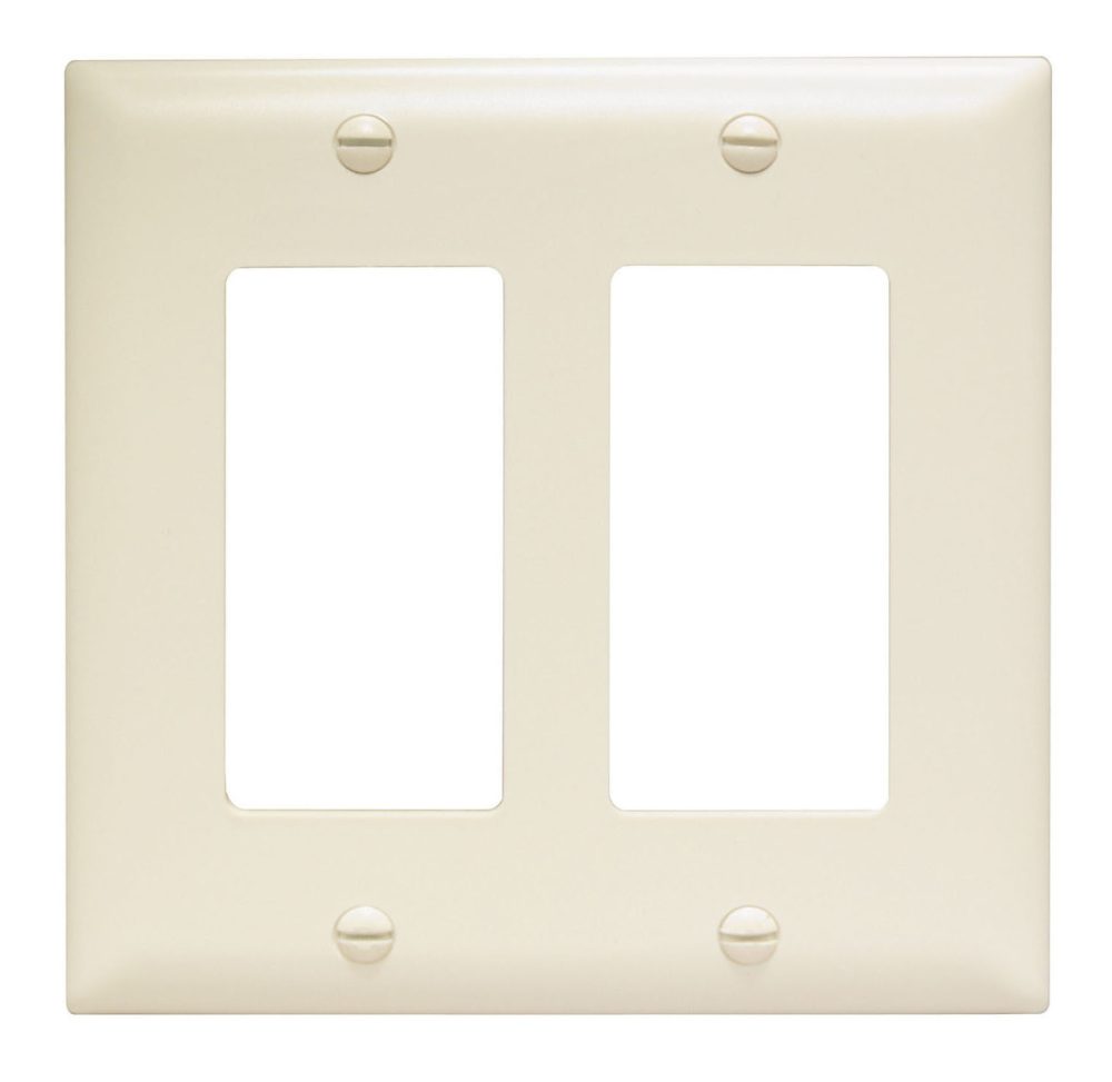 TP262LA - Trademaster Wallplate 2G 2 Decor La