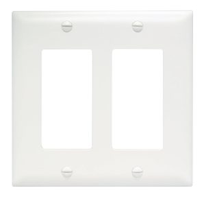 TP2W - Trademaster Wallplate 2G 2 Toggle WH