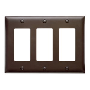 TP263 - Trademaster Wallplate 3G 3 Decor BR