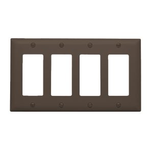 TP264 - Trademaster Wallplate 4G 4 Decor BR