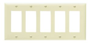 TP265W - Trademaster Wallplate 5G 5 Decor WH