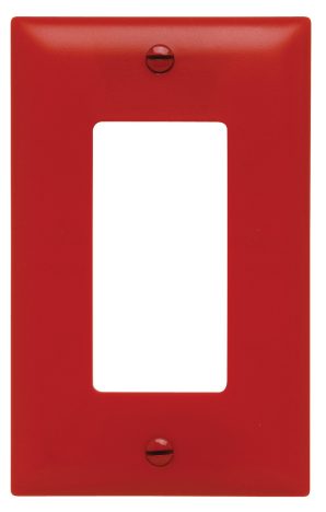TP26RED - Trademaster Wallplate 1G 1 Decor RD