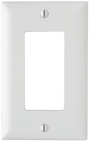 TP26W - Trademaster Wallplate 1G 1 Decor WH