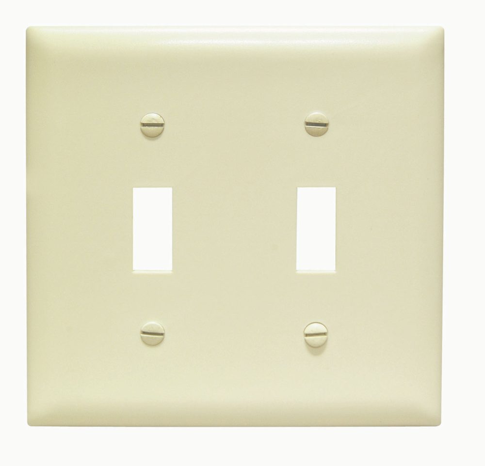 TP2I - Trademaster Wallplate 2G 2 Toggle Iv