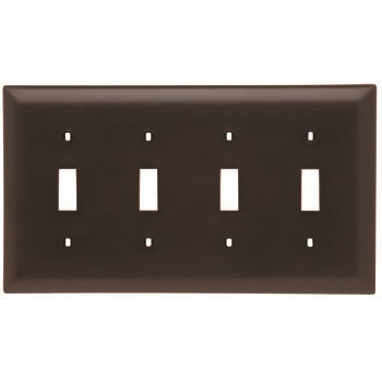 TP4 - Trademaster Wallplate 4G 4 Toggle BR