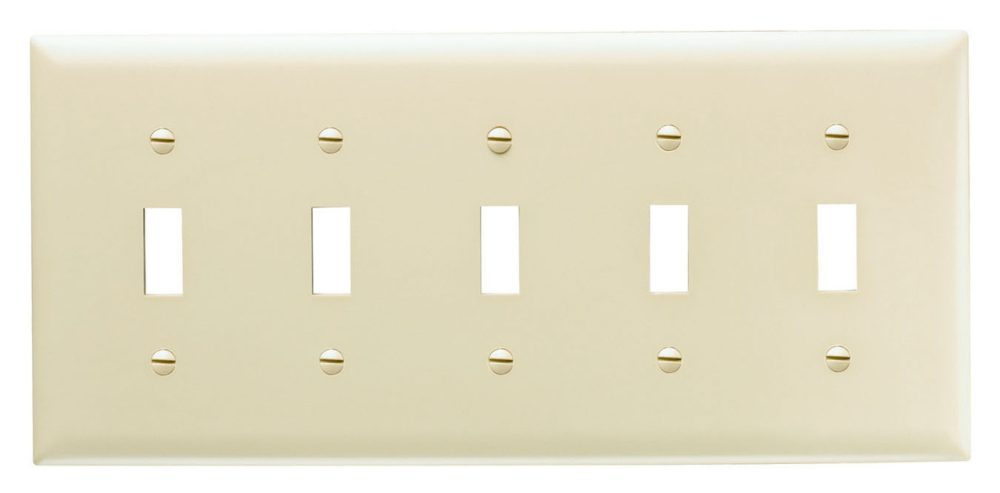 TP5 - Trademaster Wallplate 5G 5 Toggle BR