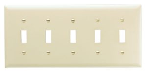 TP4I - Trademaster Wallplate 4G 4 Toggle Iv