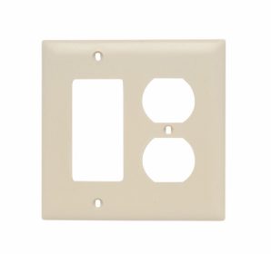TP826I - Trademaster Wallplate 2G 1 Duplex 1 Decor Iv
