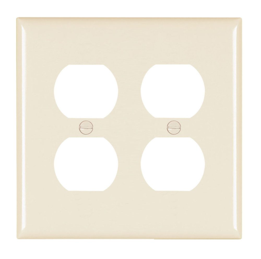 TP82LA - Trademaster Wallplate 2G 2 Duplex La
