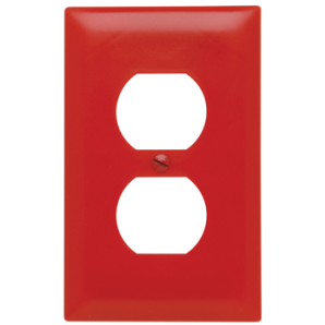 TP8RED - Trademaster Wallplate 1G Duplex RD