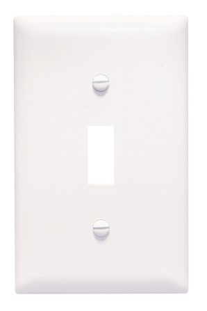 TPJ1W - Trademaster Wallplate Jumbo 1G Toggle WH