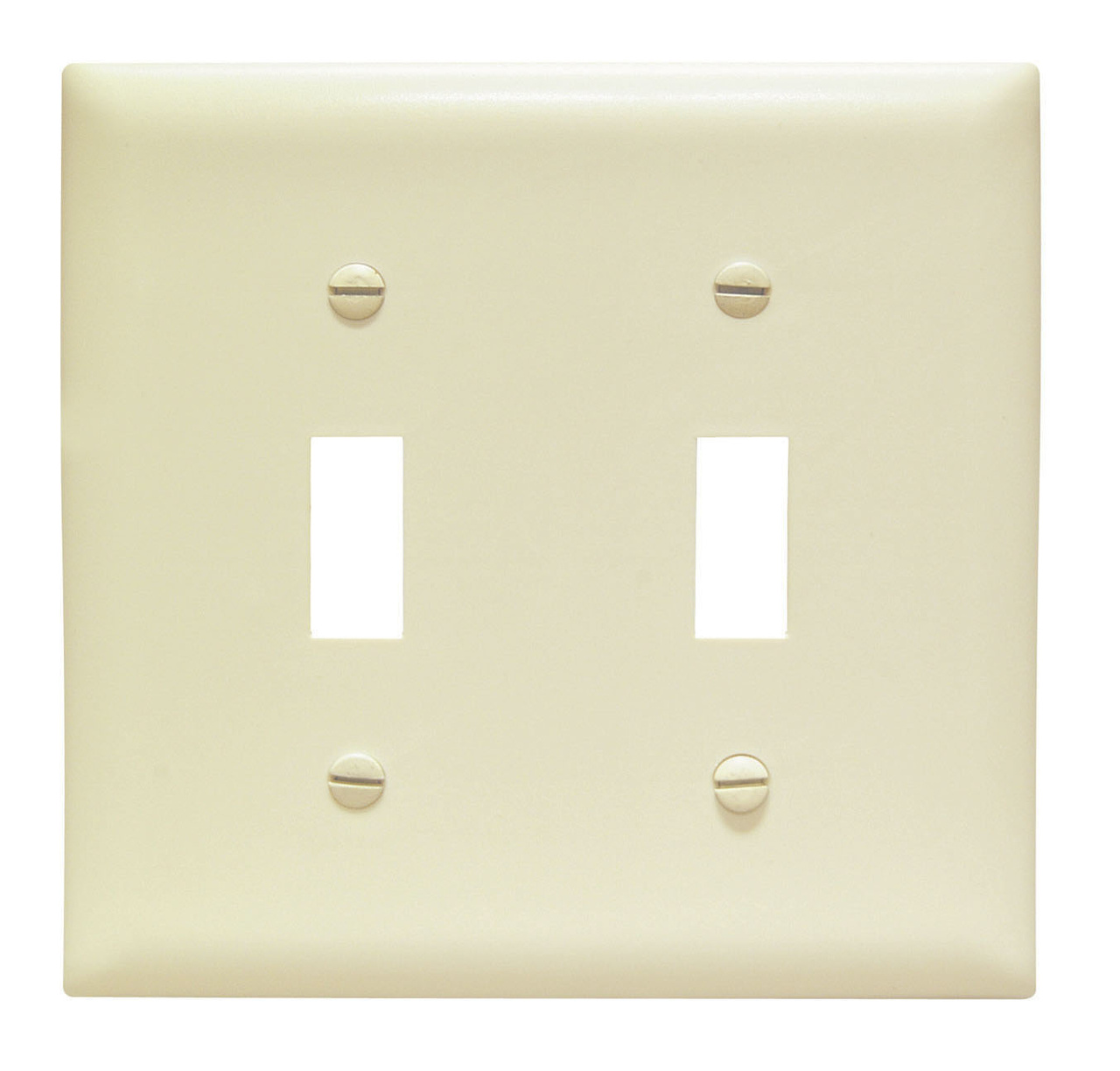 TPJ2I - Trademaster Wallplate Jumbo 2G 2 Toggle Iv