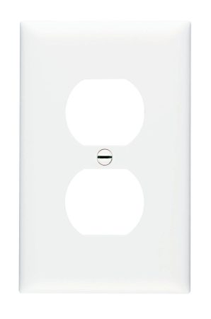 TPJ8W - Trademaster Wallplate Jumbo 1G Duplex WH