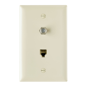 TPTELTVI - 1 Tele/1 F Type Coax In 1G TP PLT Iv