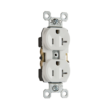 TR20W - Duplex Recp TR 20A/125V WH - Image 2