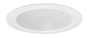 V3034TWWH - Trim Baffle 6" White Economy Splay