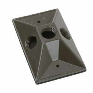 WPB13BR - Weather Proof Cover 3 Hole 1/2: Bronze